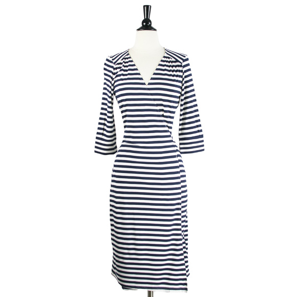▪️Traffic People | Striped Wrap Dress, M - Picture 1 of 4